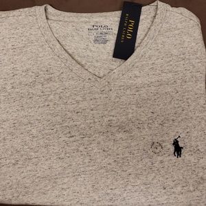 Men's New Polo Ralph Lauren V Neck Tee